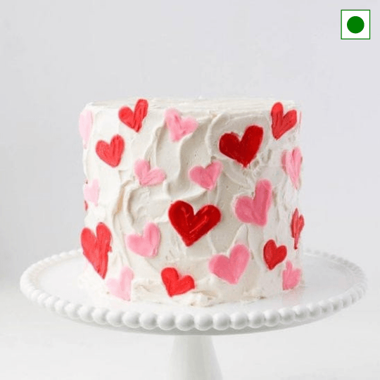 Polka Heart Cake – Whipped.in