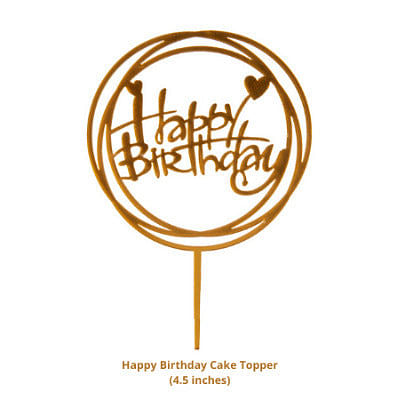 Happy birthday cake toppers