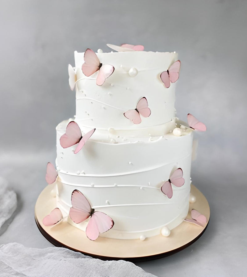 Pearl & Butterfly Cake