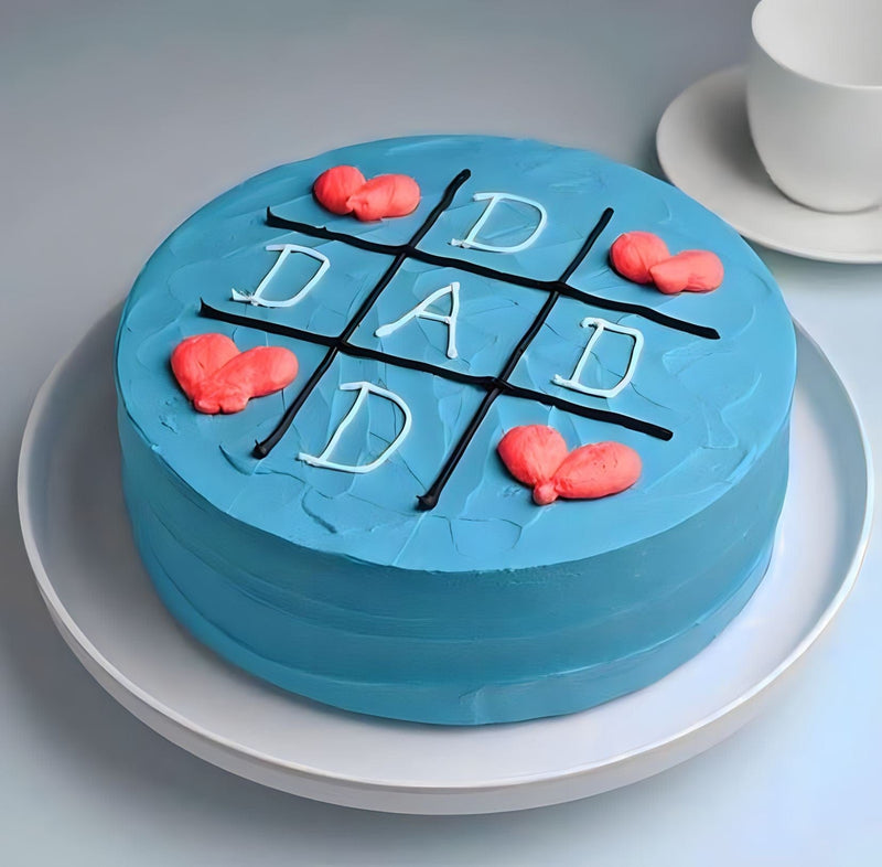 Dad Tik tak blue cake