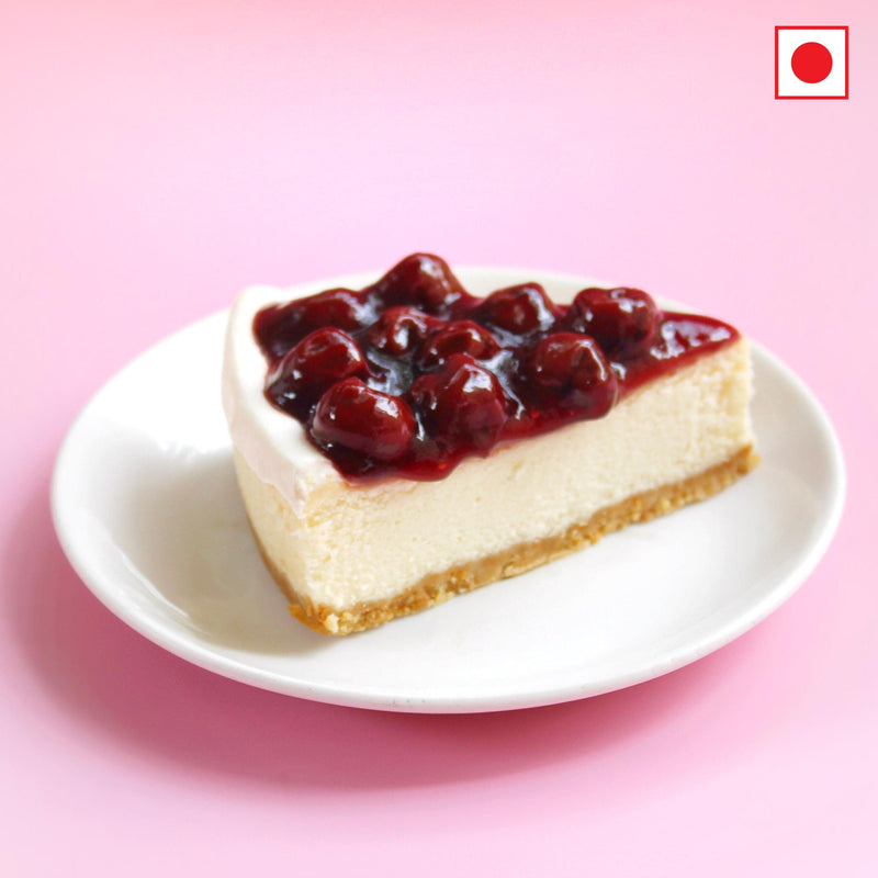 Cherry Cheesecake slice