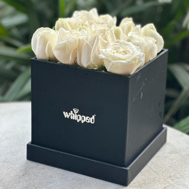 Premium White Roses Box