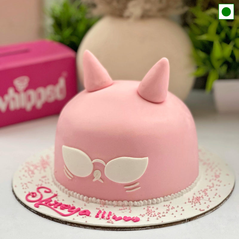 Slay Cat Cake (Pink)
