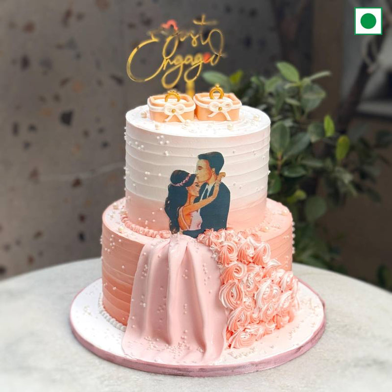 Blush Embrace Cake