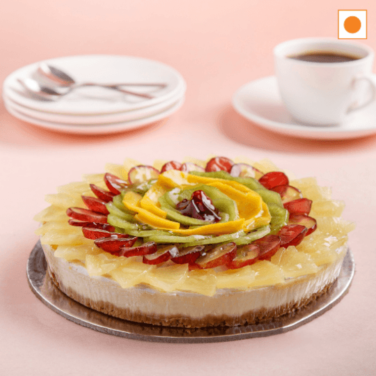 fresh fruit cheese cake