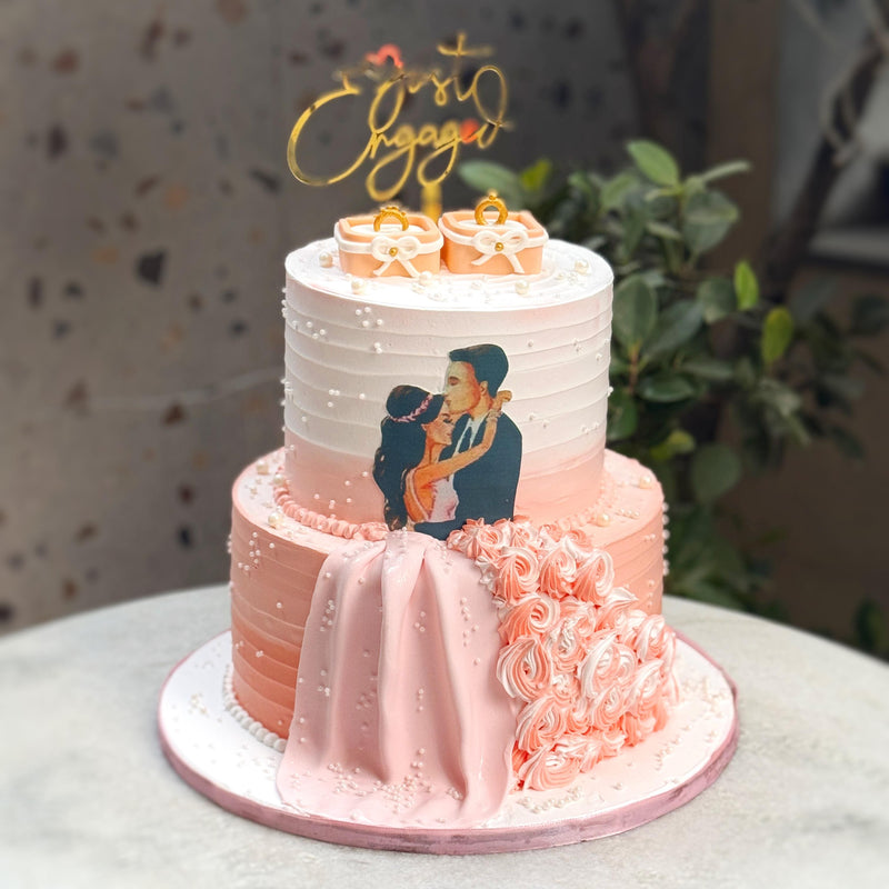 Blush Embrace Cake