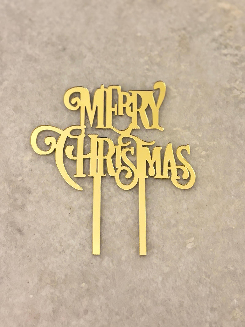 Merry Christmas Cake topper