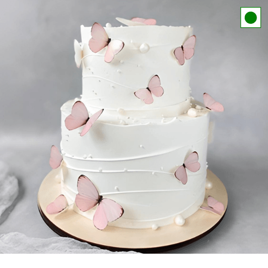Pearl & Butterfly Cake