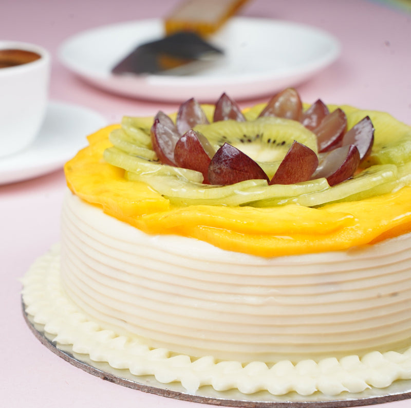 Sugar-Free Fresh Fruit Gateau Cake