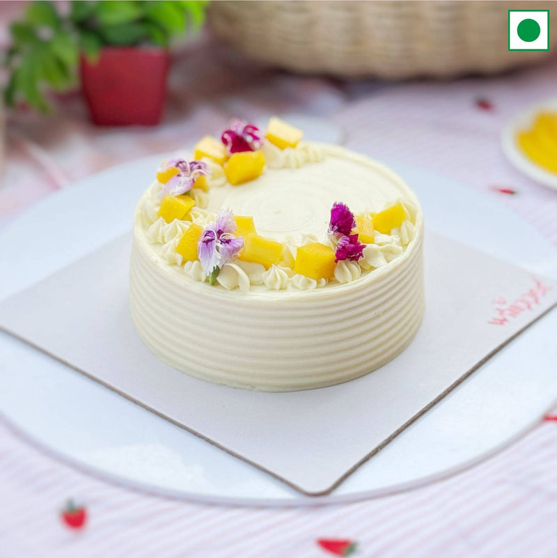 Sugar-Free Fresh Mango Sponge Cake