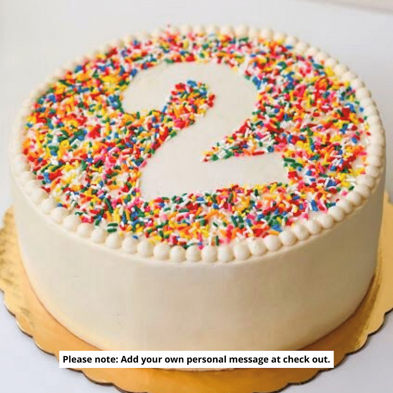 4” Round Birthday Cake | PawtrioticDogBakery