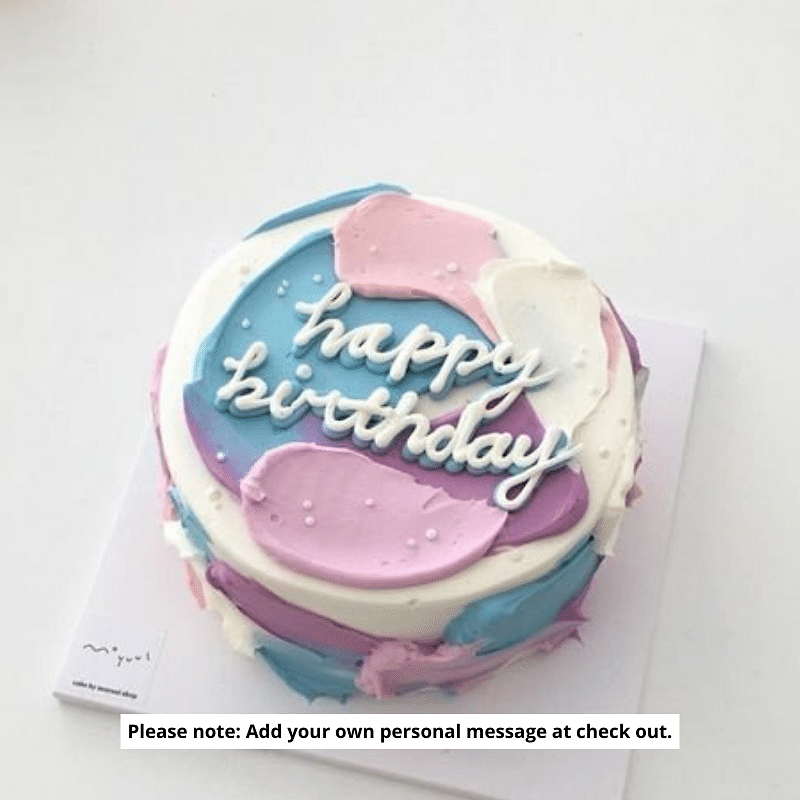 Sweet Pink Vintage Birthday Cake Delivery Los Angeles & Nearby