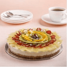 Sugar-Free Fresh Fruit Cheesecake