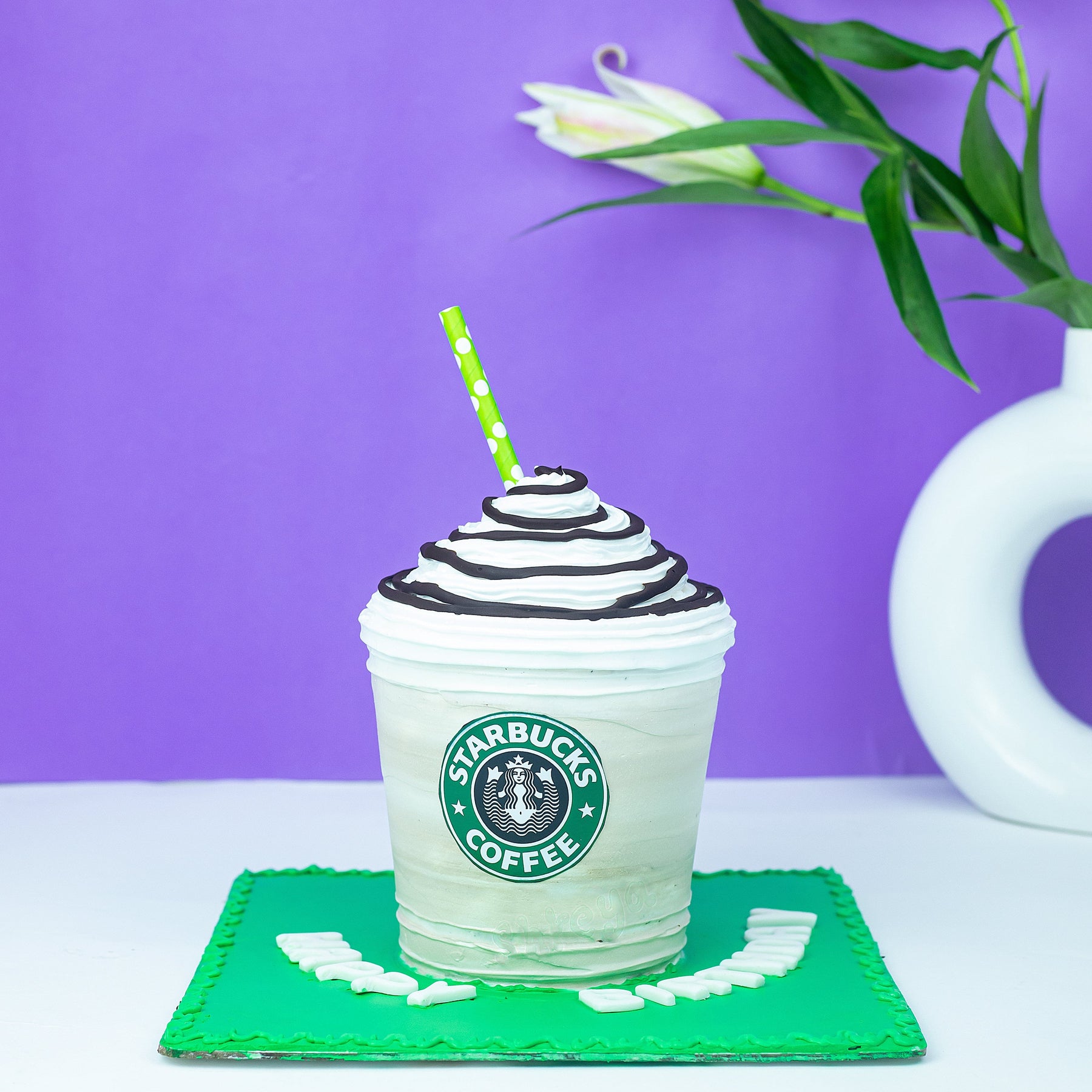Starbucks Coffee Logo Edible Icing Cake Topper – the caker online