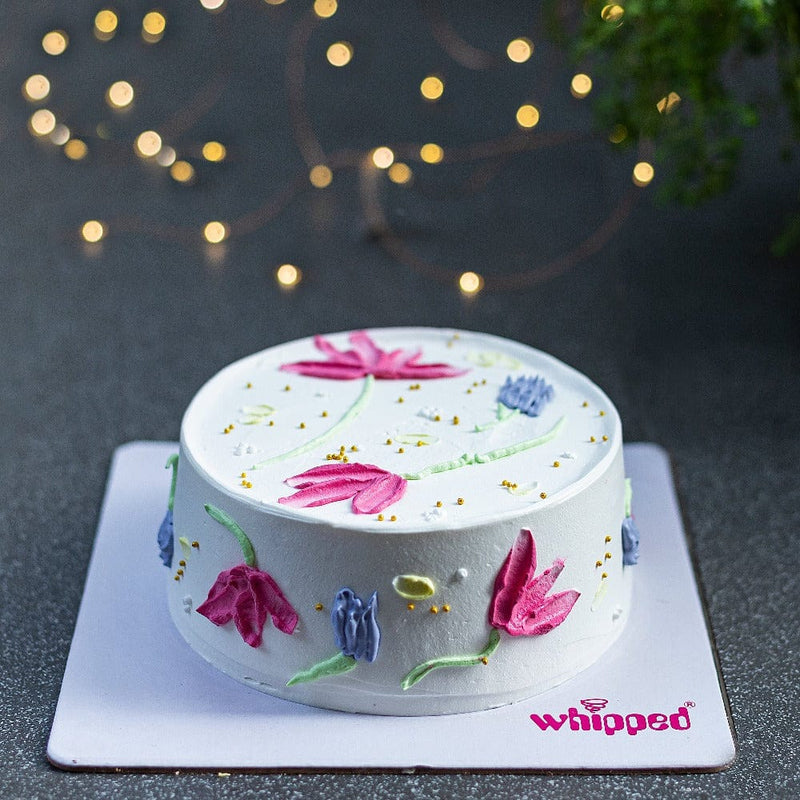Two Tier Flower Cake | Best Cake for Birthday Events | Pandoracake.ae Dubai