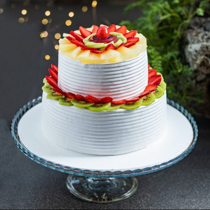 3-Tier Fruit Cake in Certified Wood - white, Toys