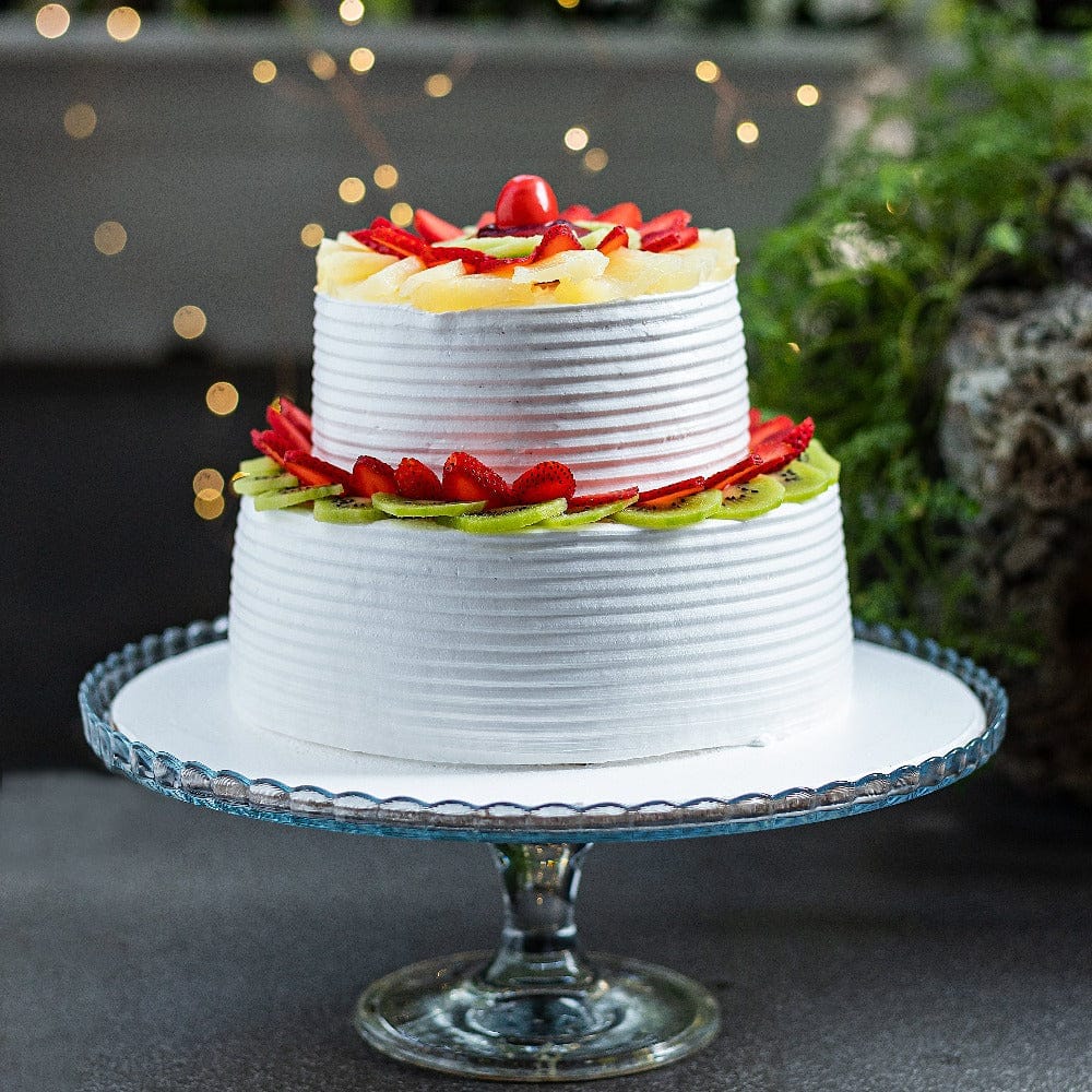 Tier Fresh Fruit Cake – Whipped - Main Image