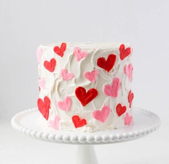 Polka Heart Cake
