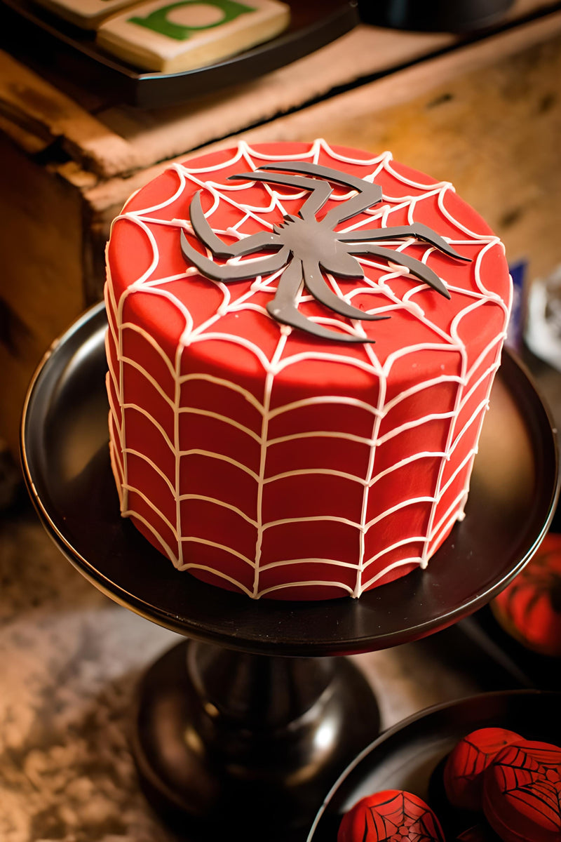 Mask Of Spiderman Cake- Order Online Mask Of Spiderman Cake @ Flavoursguru