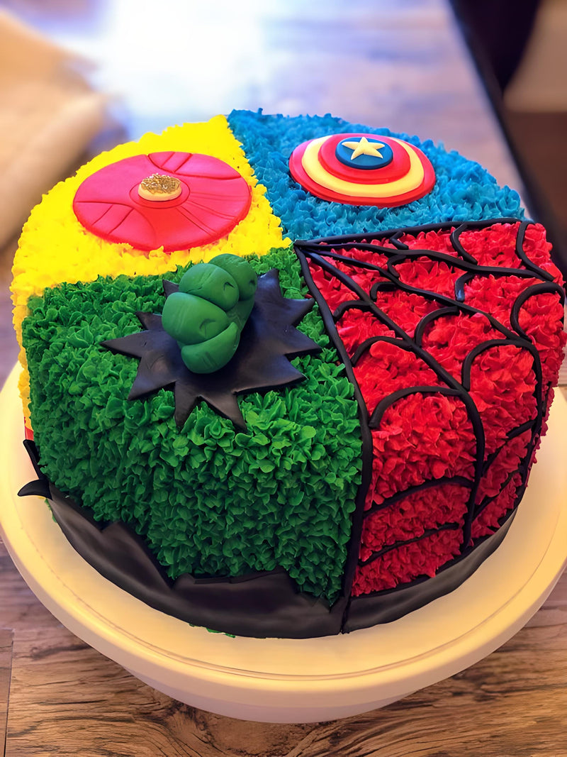 Marvel Avengers Vanilla Photo Cake Delivery in Singapore - FNP SG