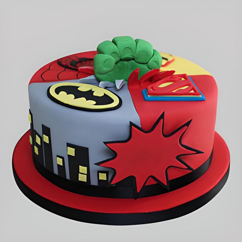 Marvel Theme Cake| Online Birthday Cake Delivery In Qatar|